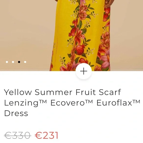 Farm Rio: Yellow Summer Fruit Scarf Euroflax™ Maxi
Dress - Picture 11 of 12